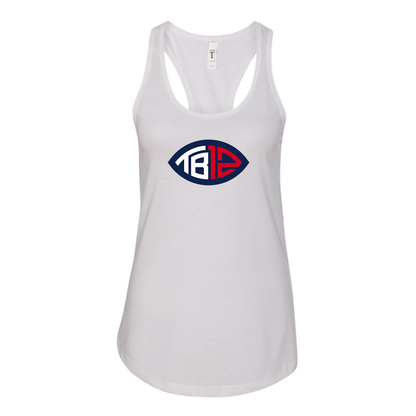 Women's Tom Brady 12 Racerback Tank Top