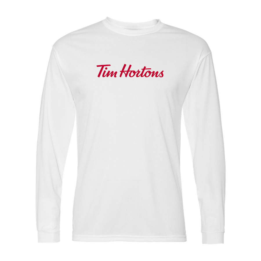 Men's Tim Hortons  Polyester Long Sleeve T-Shirt