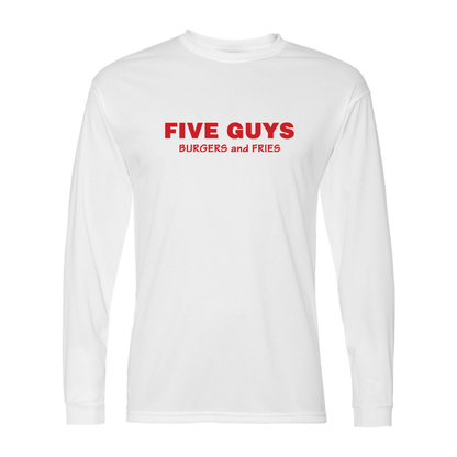 Men's Five Guys  Polyester Long Sleeve T-Shirt