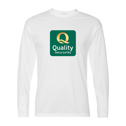 Men's Quality Inn & Suites Polyester Long Sleeve T-Shirt