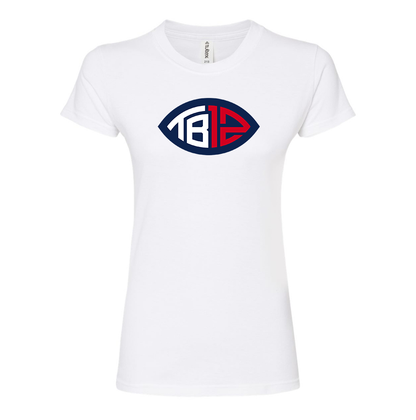 Women's Tom Brady 12 Round Neck T-Shirt