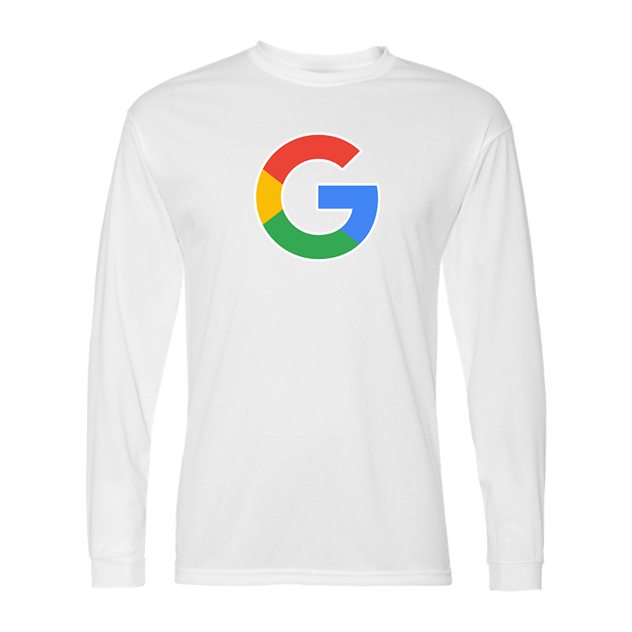 Men's Google Polyester Long Sleeve T-Shirt