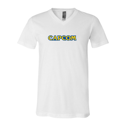 Men's Capcom BELLA  CANVAS  Jersey V-Neck Tee