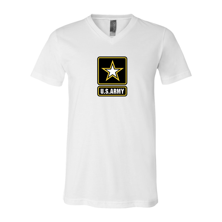 Men's  U.S. ARMY BELLA  CANVAS  Jersey V-Neck Tee