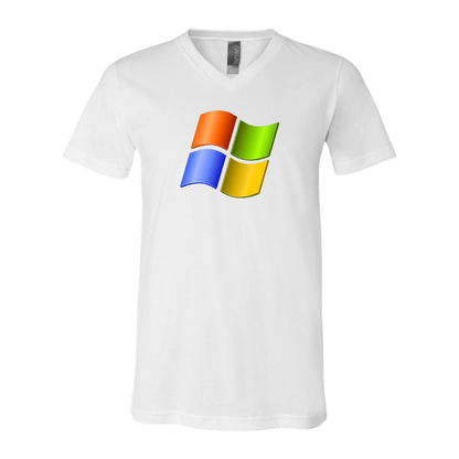 Men's Microsoft BELLA  CANVAS  Jersey V-Neck Tee