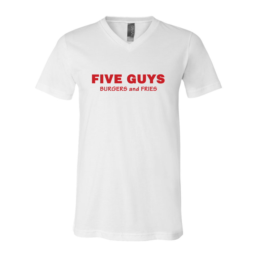 Men's Five Guys  BELLA  CANVAS  Jersey V-Neck Tee