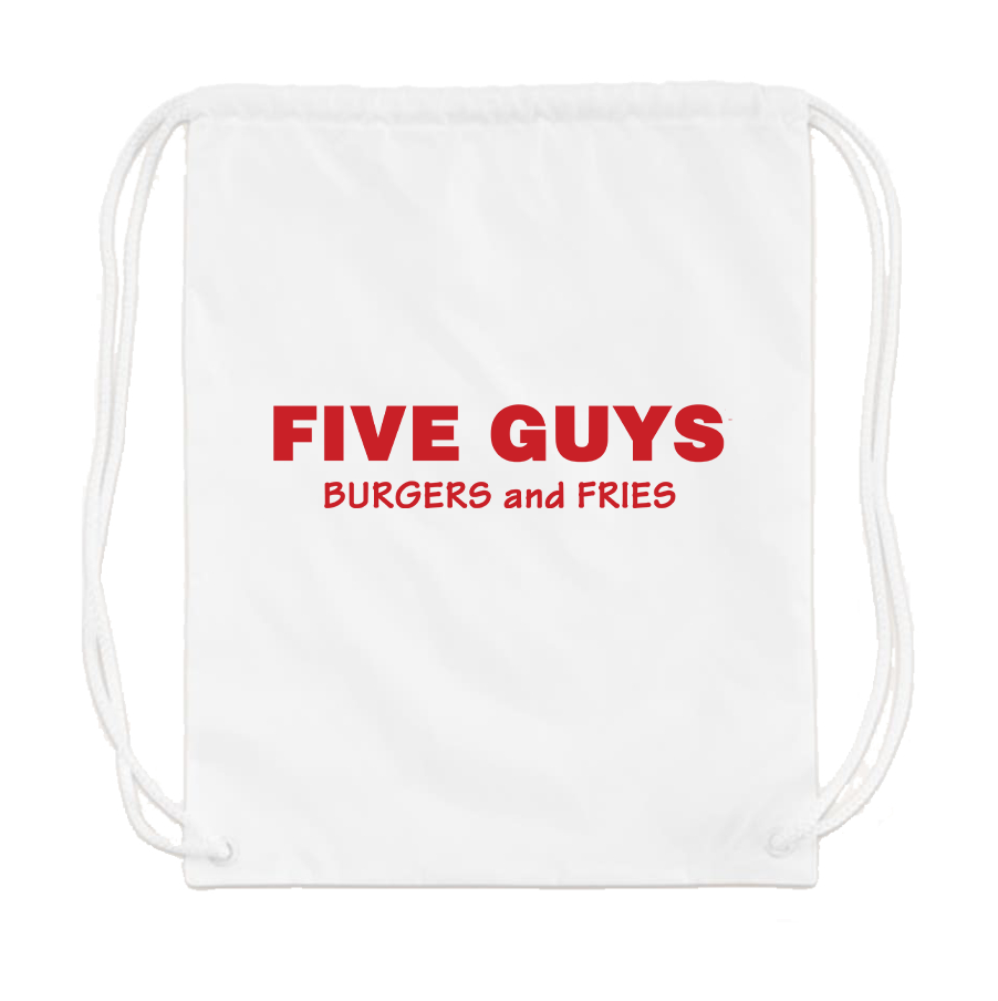 Five Guys Drawstring Bag