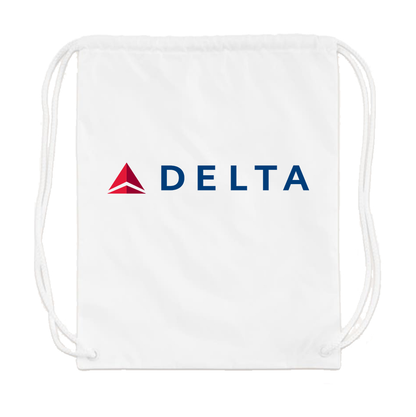 Delta Airlines Drawstring Bag