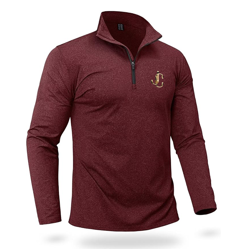 Men's Jimmy Choo Quarter Zip Pullover Premium Fleece Lined Heather Long Sleeve Golf Shirts Midweight 1/4 Half Zip Sweatshirts