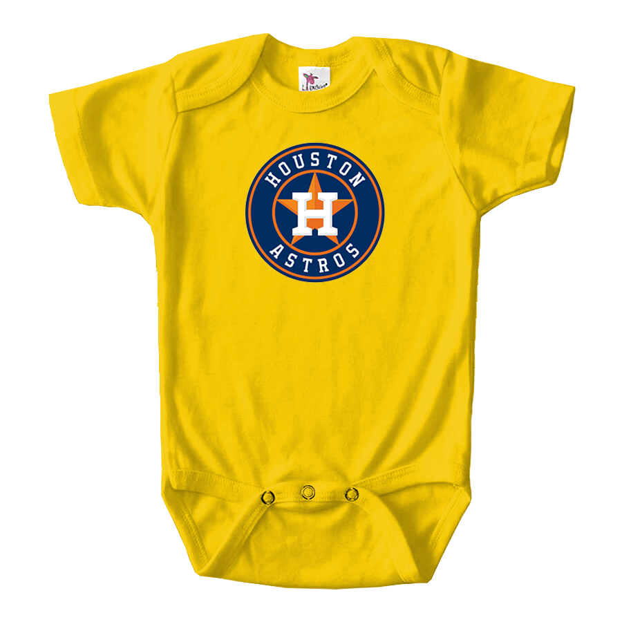 Houston Astros Baseball Baby Romper Onesie