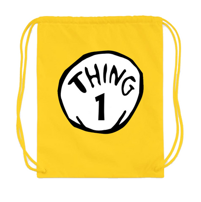 Dr. Suess Thing 1 Drawstring Bag