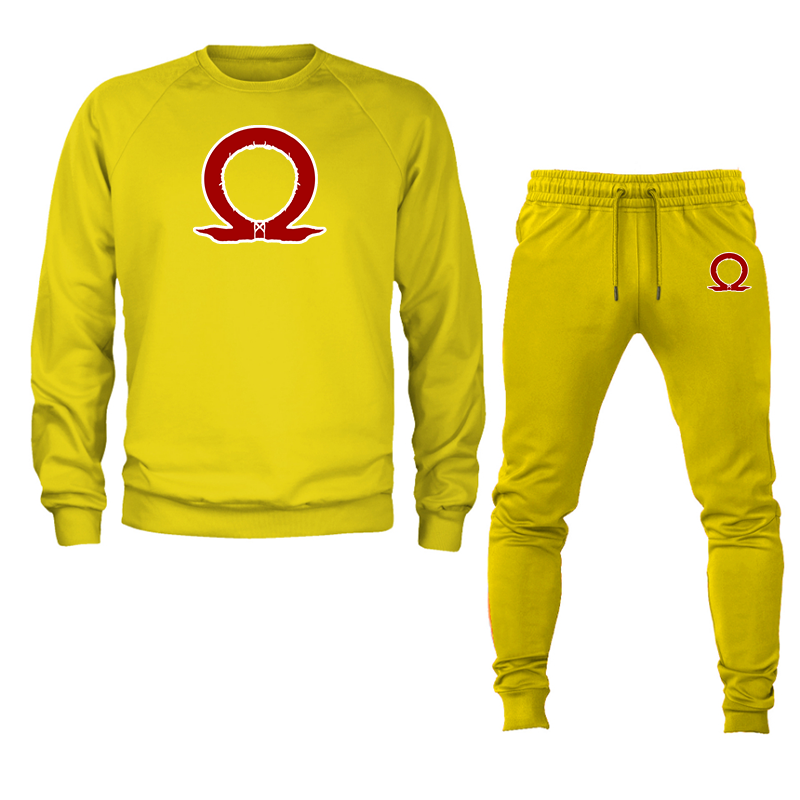Men's God Of War Crewneck Sweatshirt Joggers Set