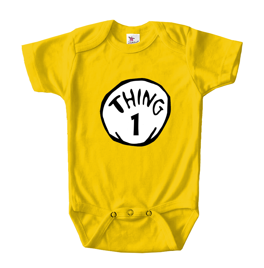 Dr. Suess Thing 1 Baby Romper Onesie