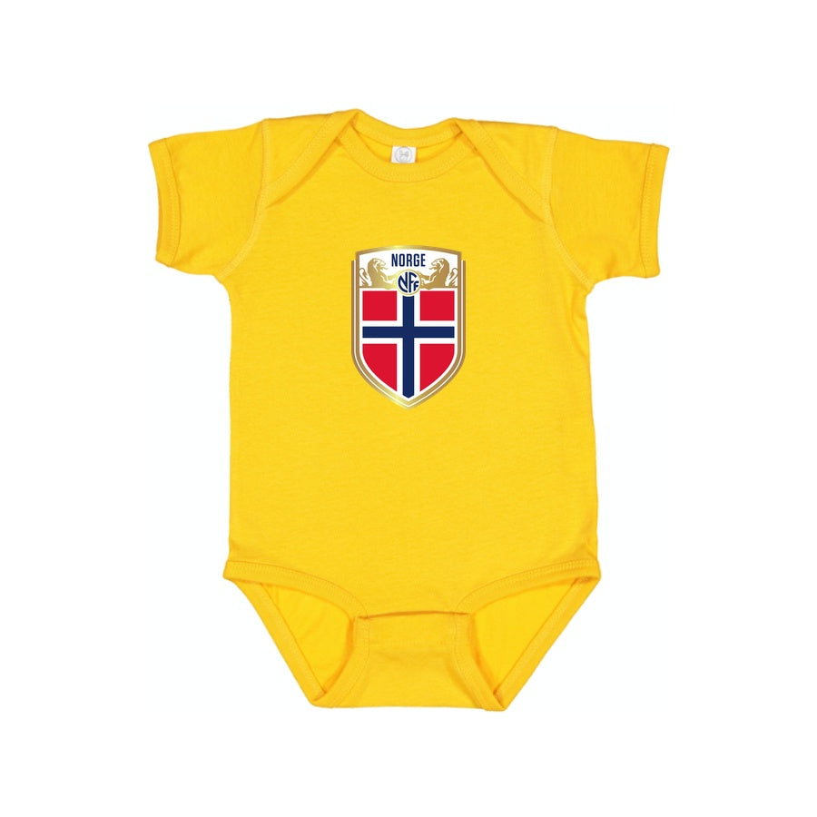 Norway Soccer Baby Romper Onesie