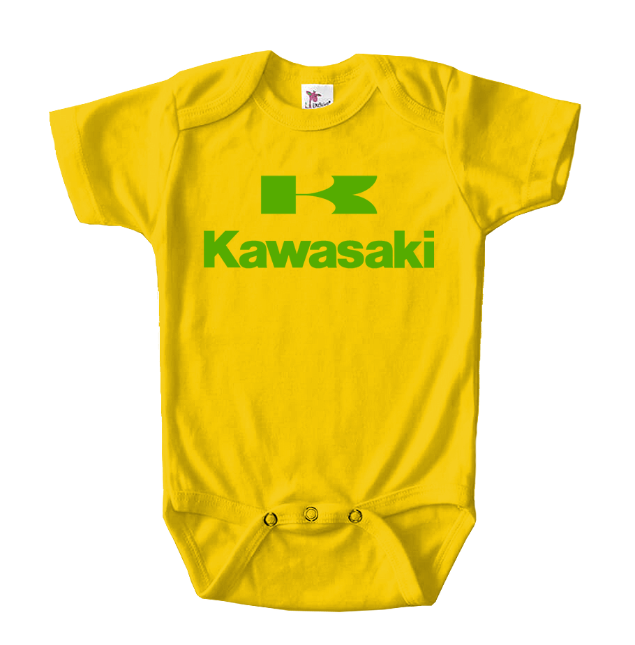 Kawasaki Bike Motorcycle Baby Romper Onesie