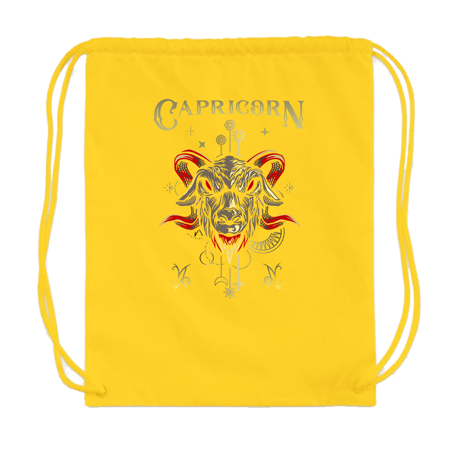 Capricorn Zodiac Drawstring Bag