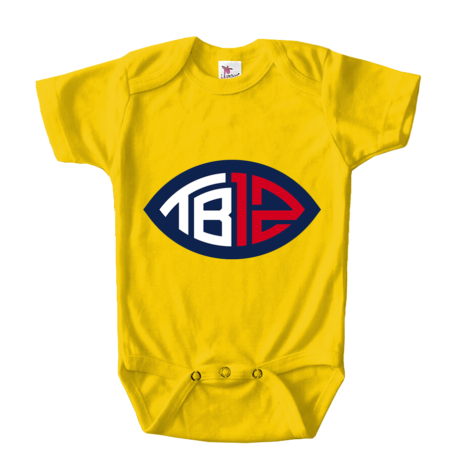 Tom Brady 12 Baby Romper Onesie