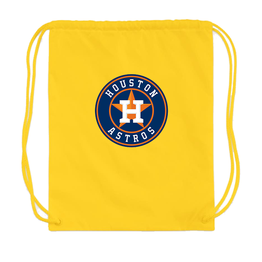 Houston Astros Baseball Drawstring Bag