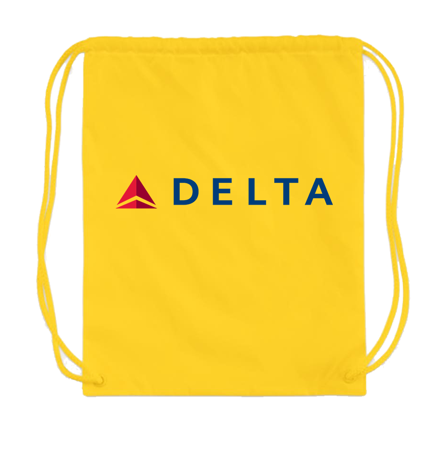 Delta Airlines Drawstring Bag