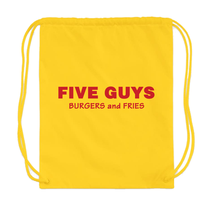 Five Guys Drawstring Bag