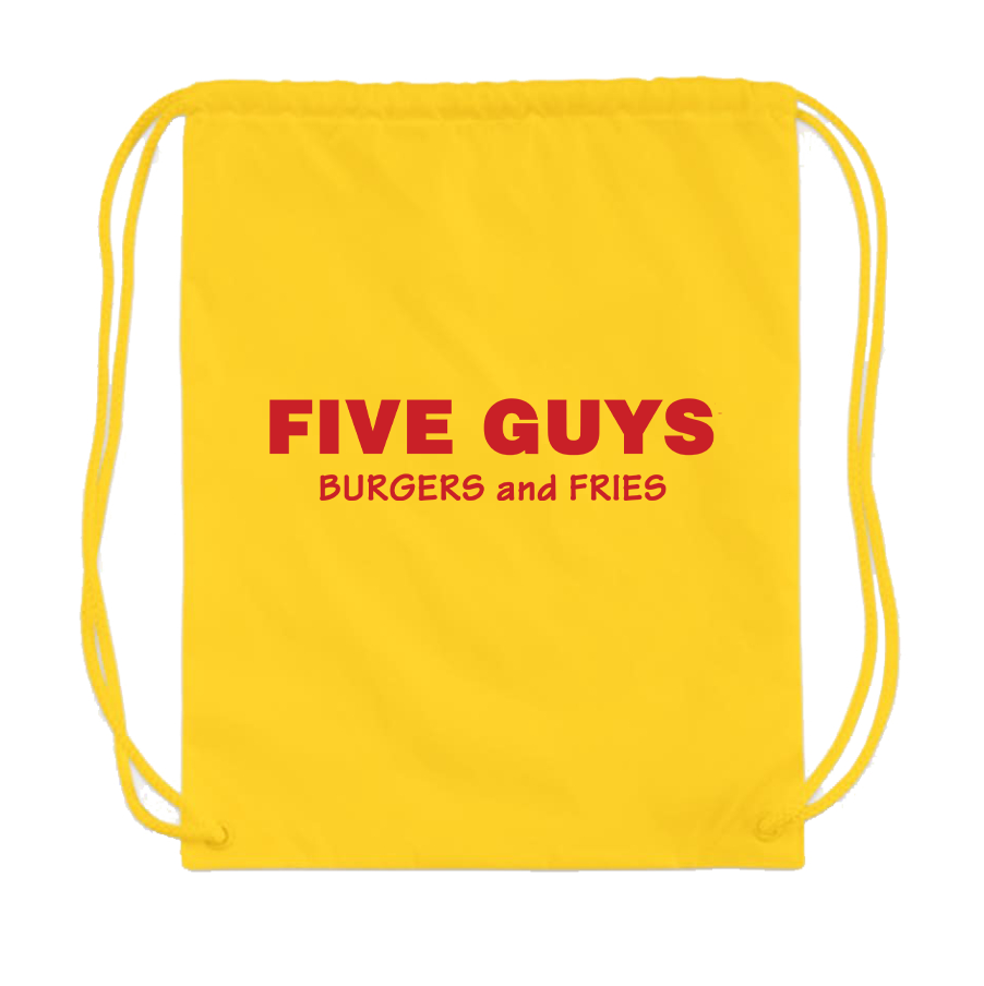 Five Guys Drawstring Bag