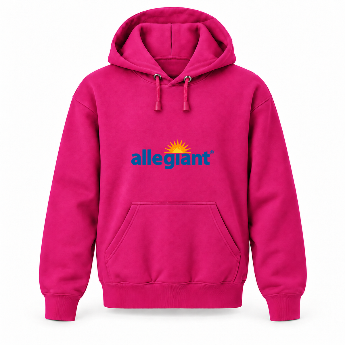 Youth Allegiant Air sale pullover hoodie in Hot Pink, front design