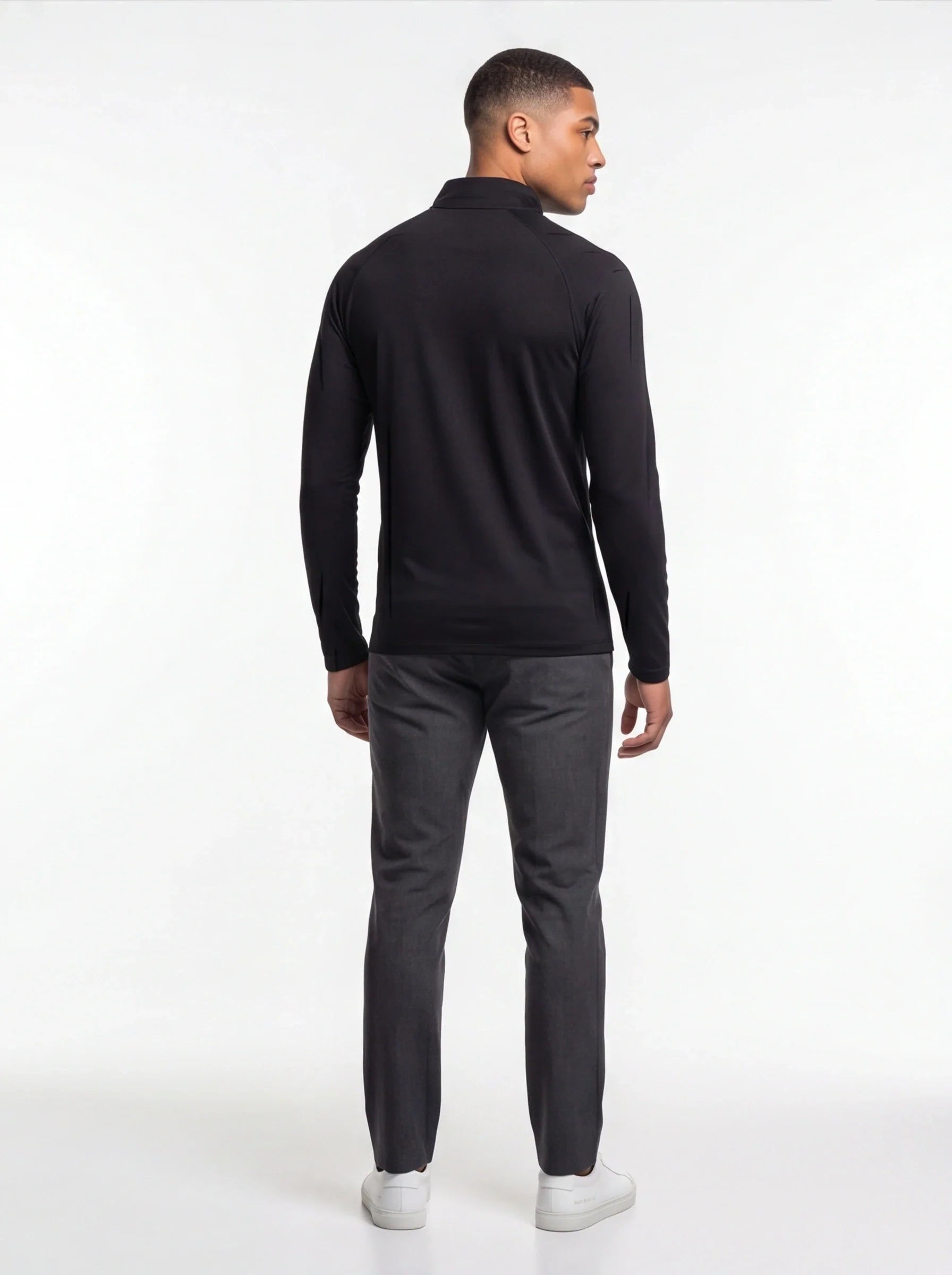 Men's Rolex Lightweight Quarter-Zip Athletic Shirt Long Sleeve Performance Wear