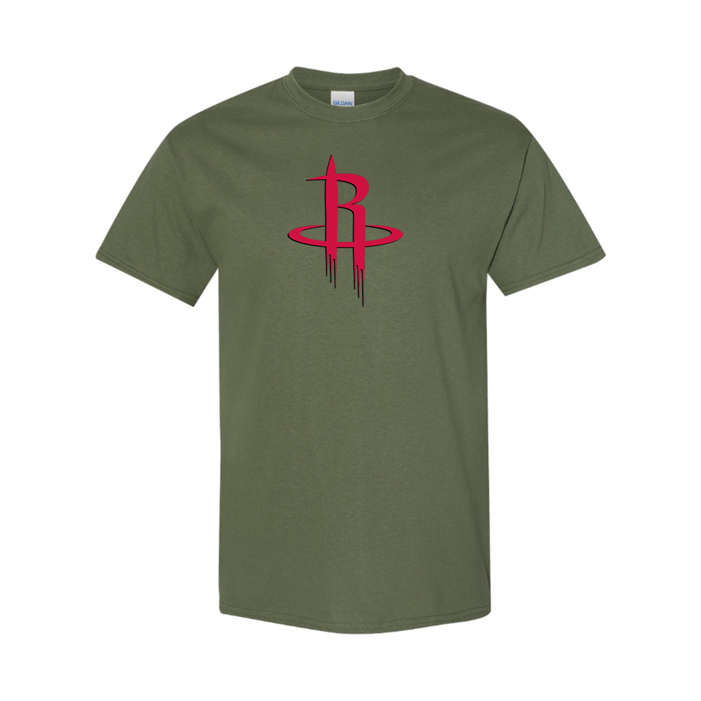 Men's Houston Rockets Cotton T-shirt – Graphic Cotton T-Shirt | TeesCustomize