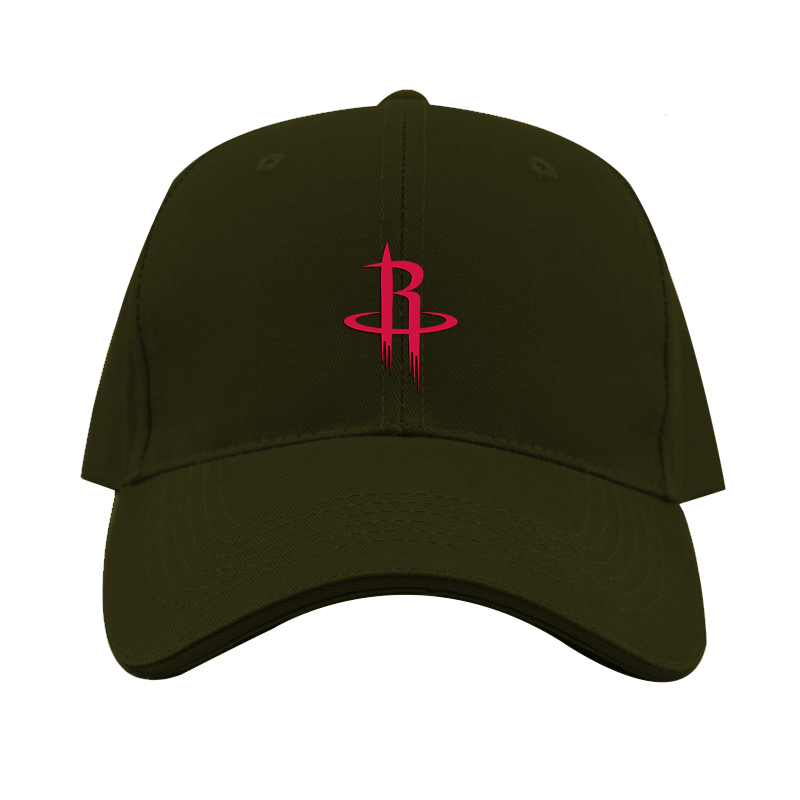 Houston Rockets Dad Baseball Cap Hat – Embroidered Fan Hat | TeesCustomize
