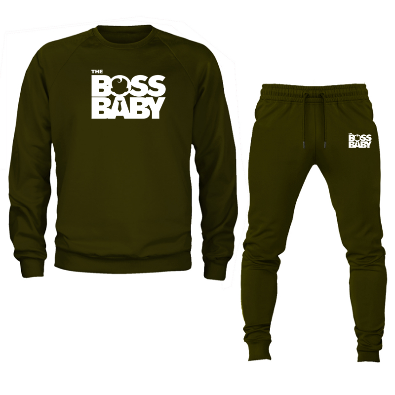 Men's Boss Baby  Crewneck Sweatshirt Joggers Set