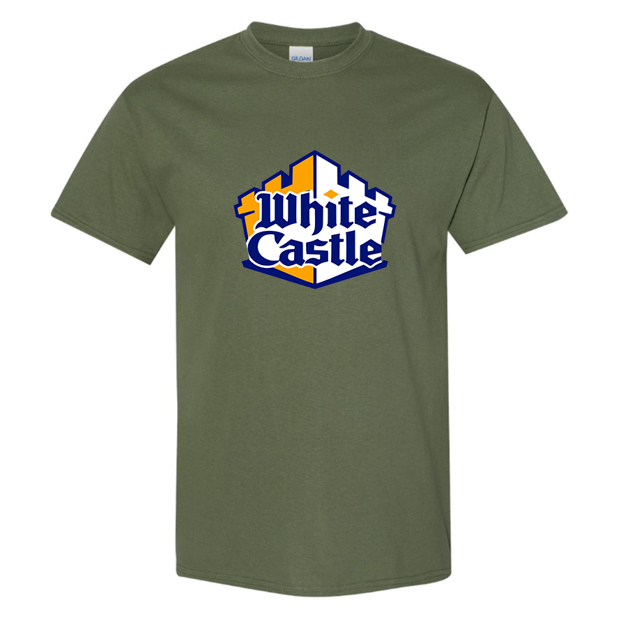 Men's White Castle Cotton T-Shirt