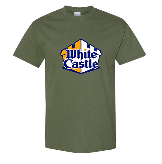 Men's White Castle Cotton T-shirt