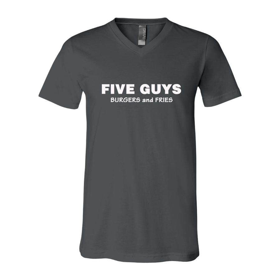 Men's Five Guys  BELLA  CANVAS  Jersey V-Neck Tee