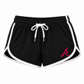 Women's Atlanta Braves Booty Shorts, Black