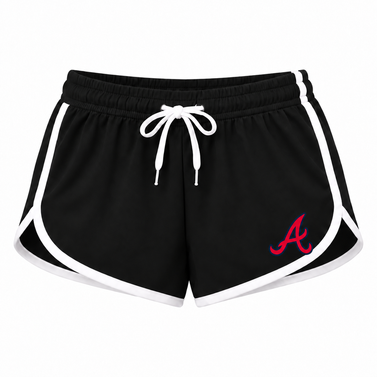 Women's Atlanta Braves Booty Shorts, Black
