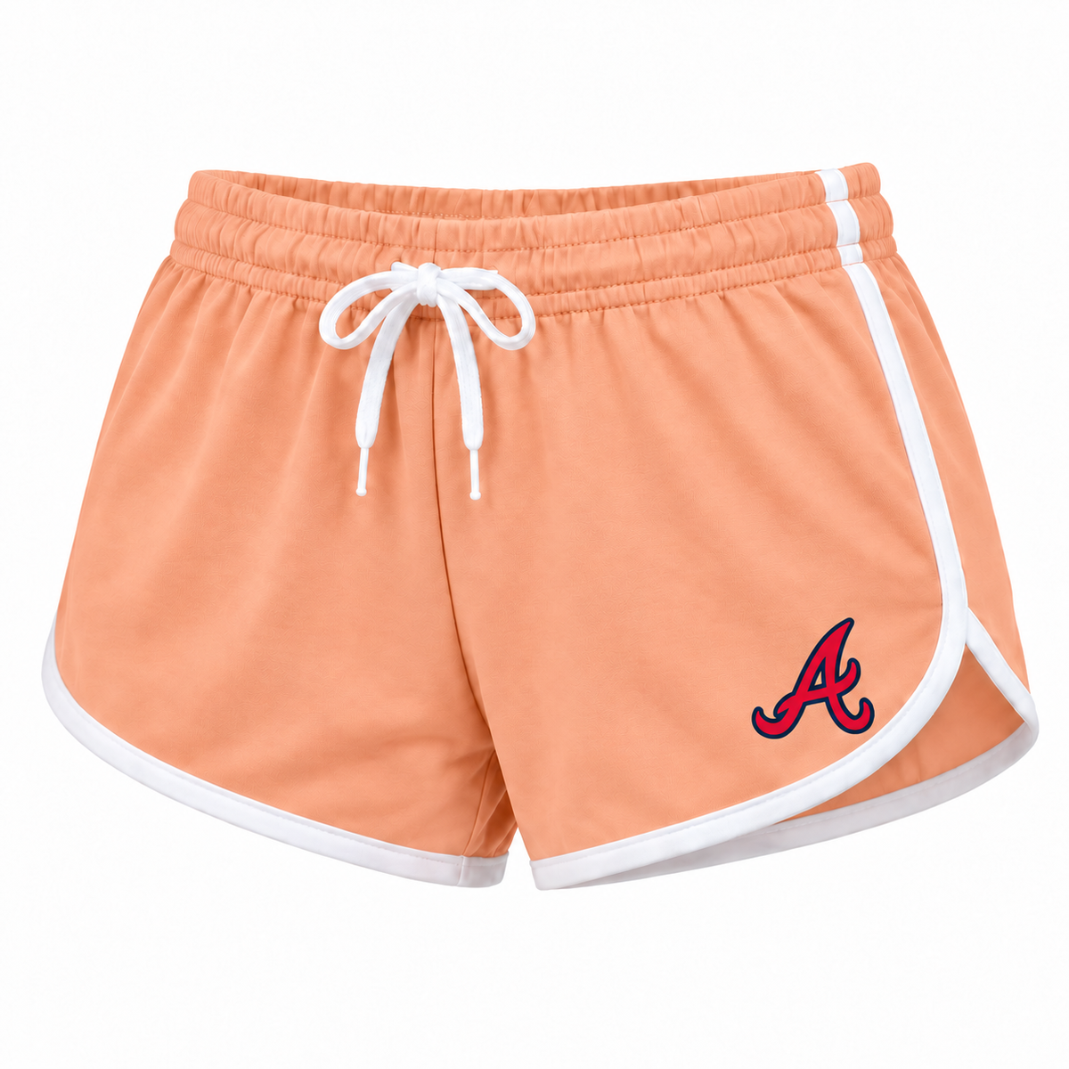 Women's Atlanta Braves Booty Shorts, Peach