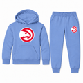 Atlanta Hawks Carolina Blue youth hoodie and joggers set