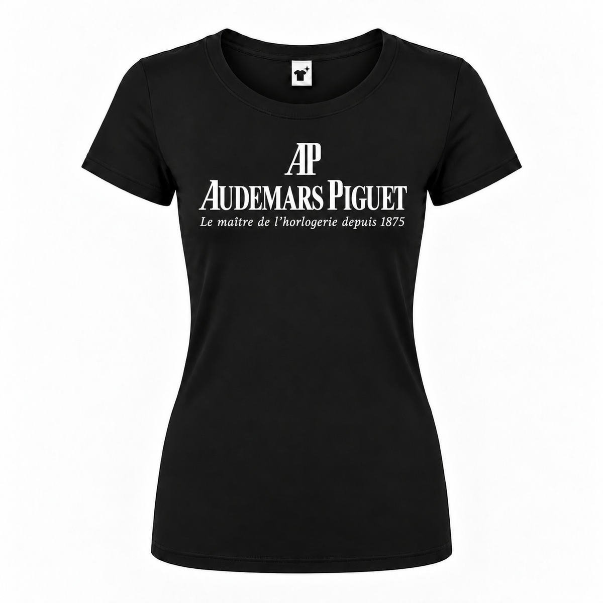 Women's Audemars Piguet Round Neck T-Shirt, Black