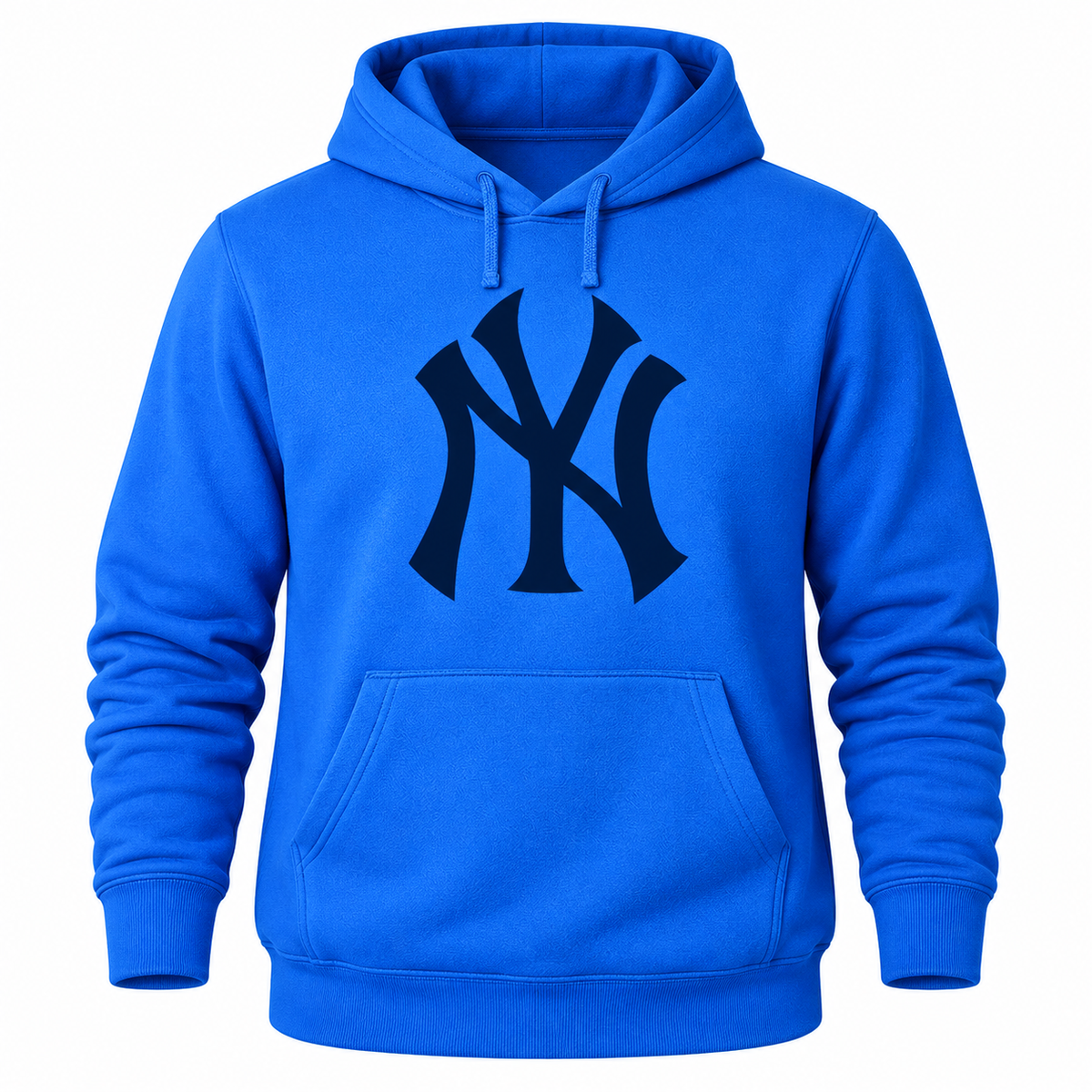 Azure New York Yankees pullover hoodie - front view