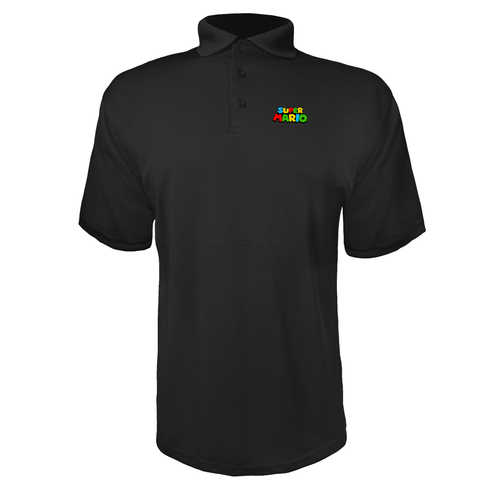 Men's Super Mario Polyester Polos – men's polyester polos | TeesCustomize