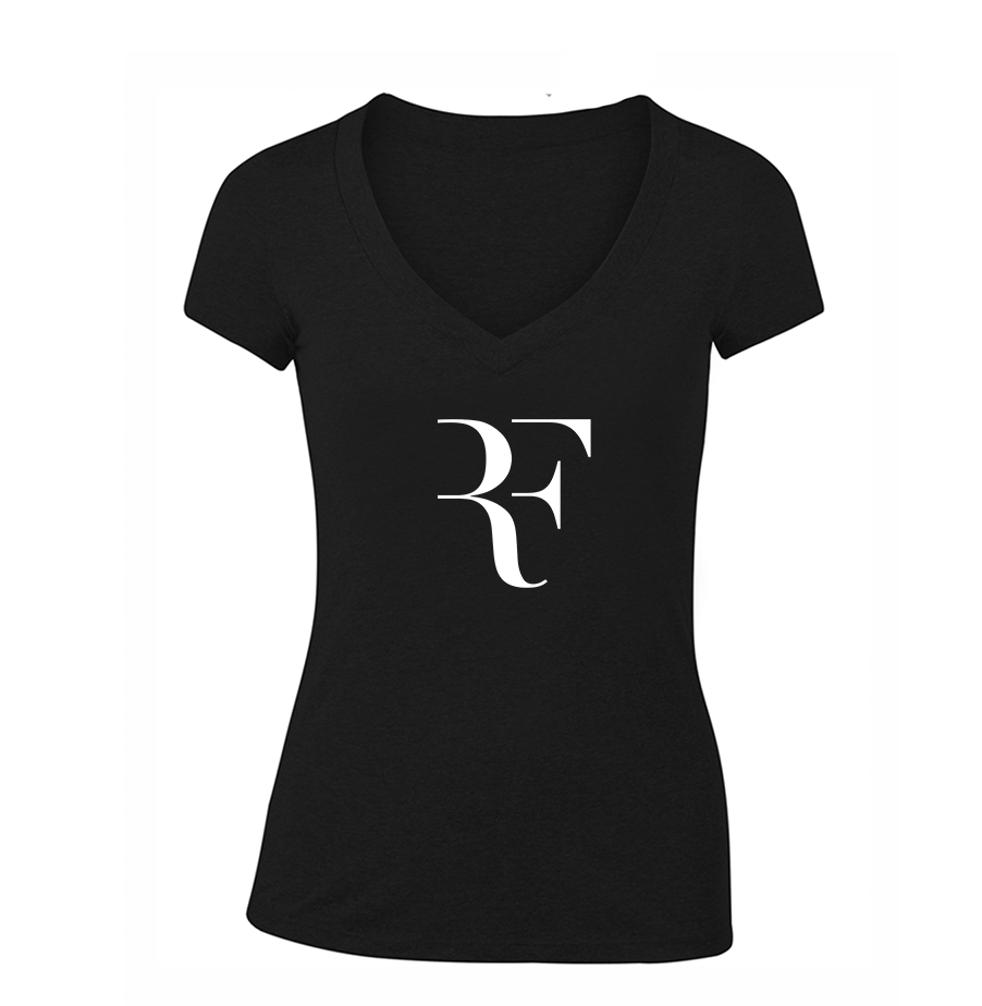 Women's Roger Federer V-Neck T-Shirt