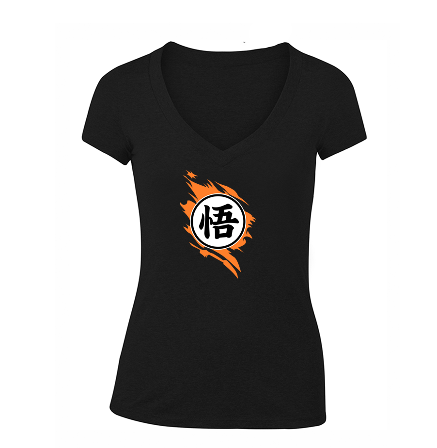 Women's Dragon Ball Z Goku  V-Neck T-Shirt