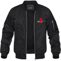 Men's Playstation Lightweight Bomber Jacket Windbreaker Softshell Varsity Jacket Coat