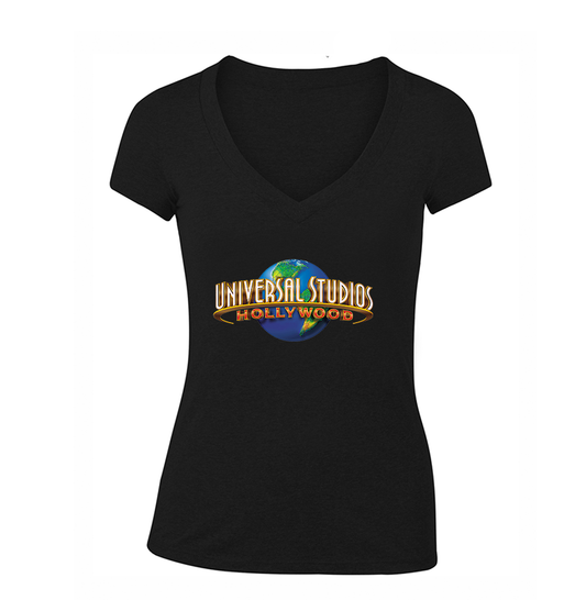 Women's Universal Studio Hollywood V Neck T-Shirt