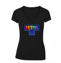 Women's  Tetris V Neck T-Shirt