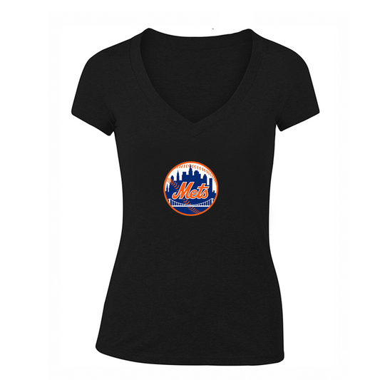 NBA Women's New York Mets V-Neck T-Shirt