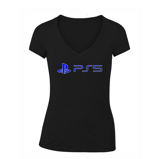 Women's Play Station PS5 V-Neck T-Shirt