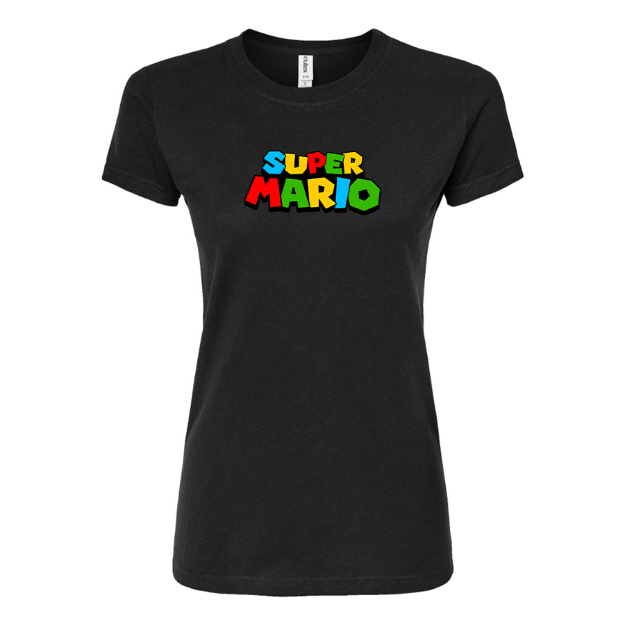 Women's Super Mario Round Neck T-Shirt