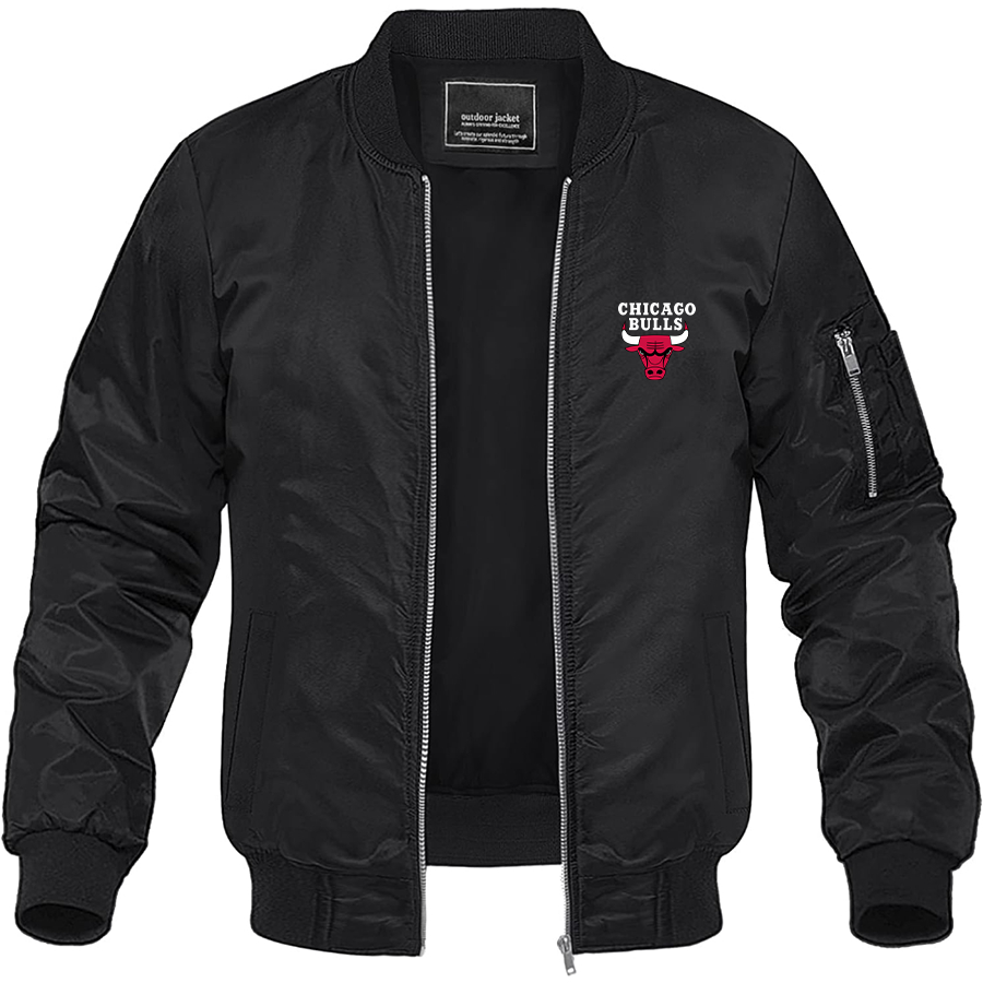 Men's Chicago Bulls Lightweight Bomber Jacket Windbreaker Softshell Varsity Jacket Coat – men's lightweight bomber jacket | TeesCustomize