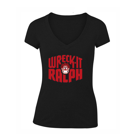 Women's Wreck-It Ralph V-Neck T-Shirt